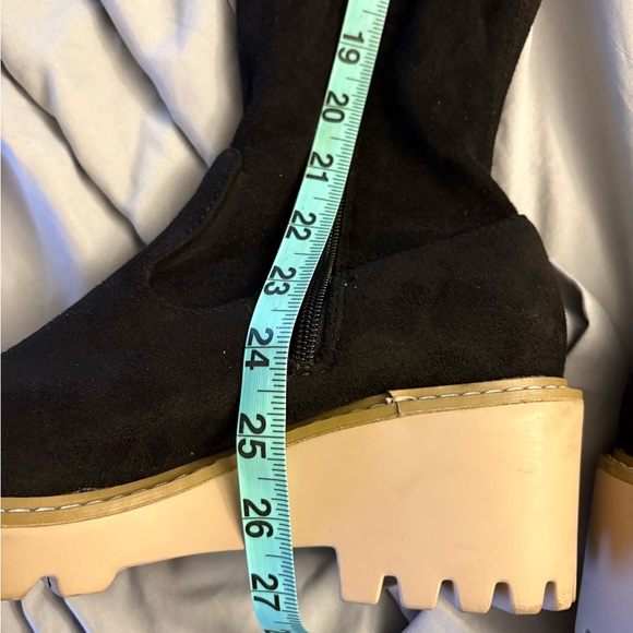 Gorgeous suede going out 
Nicole Miller 
over the knee 
thigh high tieback boots - Picture 7 of 11